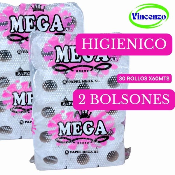 Producto - OFERTA X2 BOLSONES HIGIENICO 30X60MTS