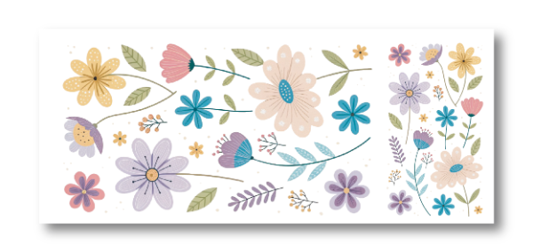 Producto - DTF UV 20x8cm - MIX FLORES