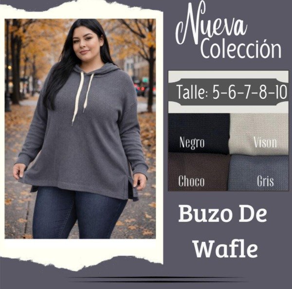 Producto - LINEA TALLES ESPECIALES Buzo de wafle