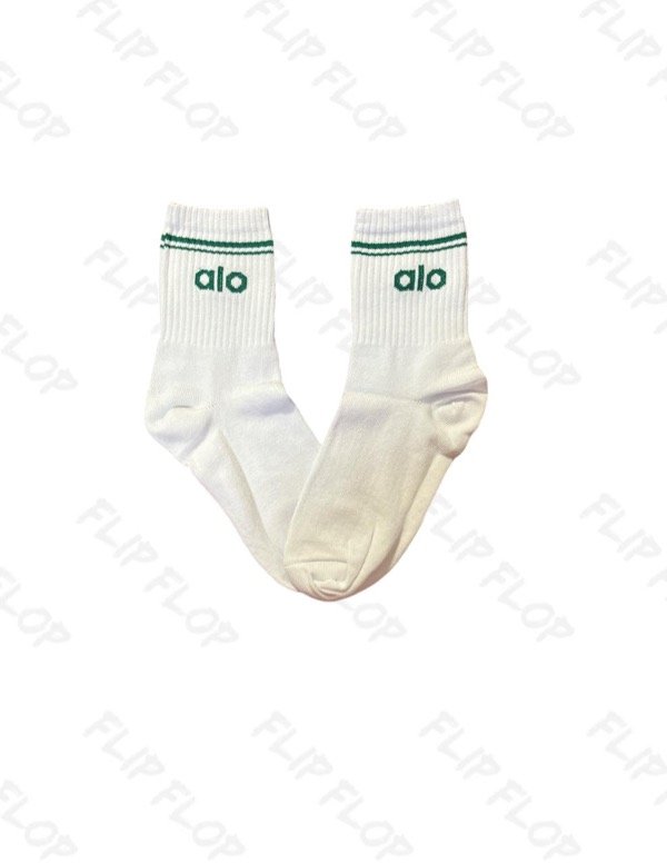 Producto - Medias 3/4, Alo, Bco c/verde