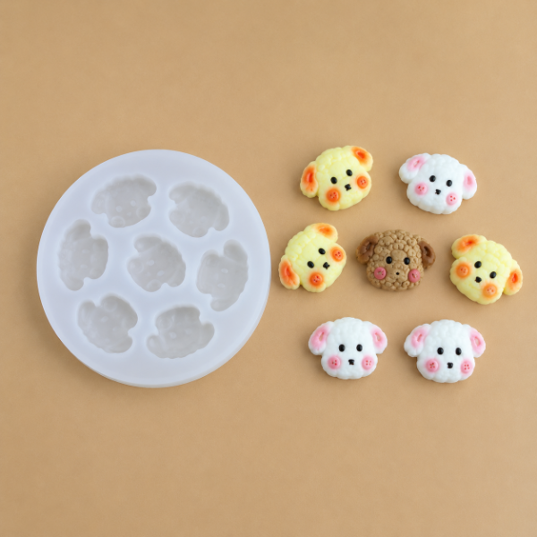 Producto - MOLDE WAX MELTS CARITA PERRITOS -23D5-