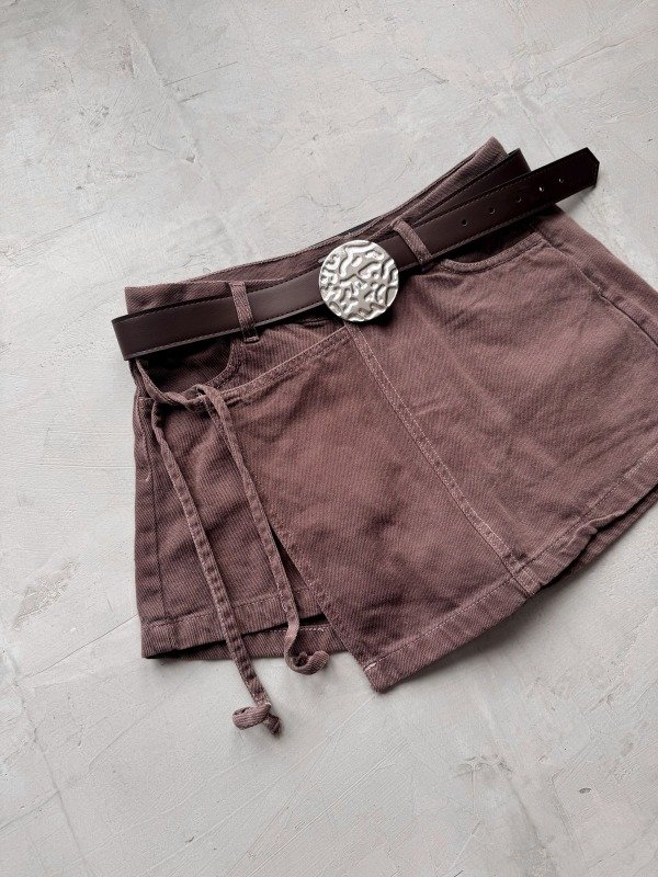 Producto - SHORT/POLLERA LAZO - choco
