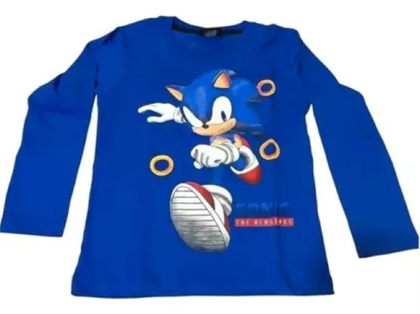 Producto - Remera Sonic Manga Larga Edición Gamer Niños (SONICREÑML)