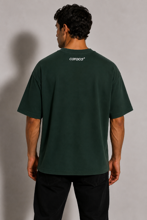 Producto - Remera Oversize Caraca Verde Ingles