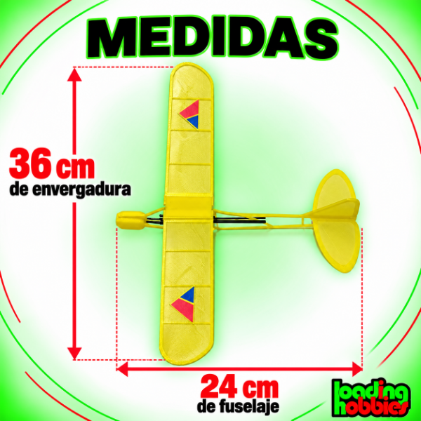 Producto - Planeador Avion Mini Piper Full 3D - 5
