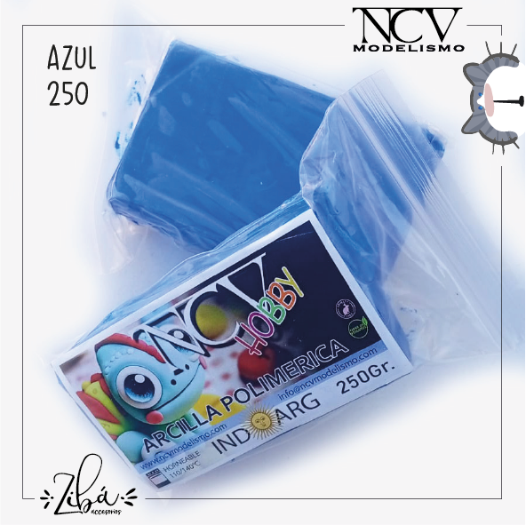 Producto - Arcilla polimérica azul NCV HOBBY 250gr.