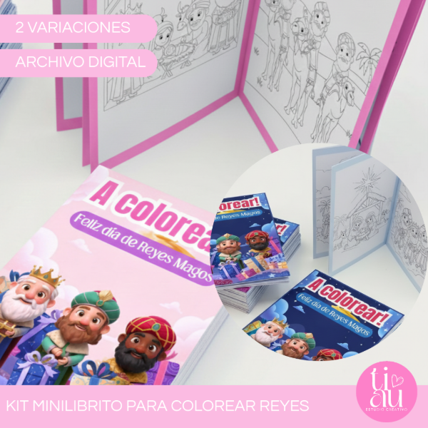 Producto - KIT MINILIBRITO PARA COLOREAR REYES MAGOS