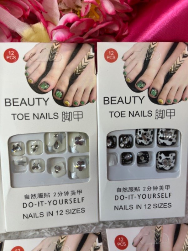 Producto - Uñas postizas para pies con strass III - 3