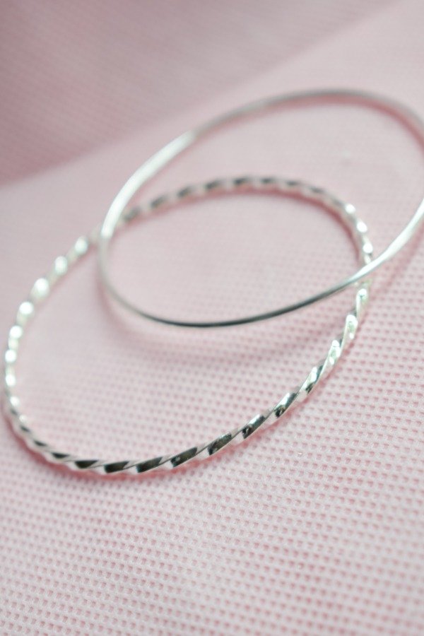 Producto - Pulsera esclava de acero blanco - 0