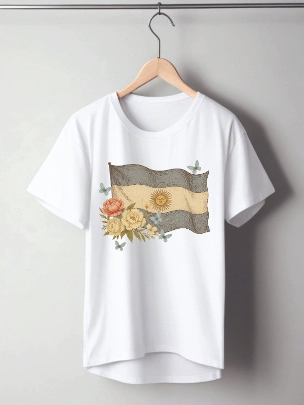 Producto - Remera Amada Celeste y Blanca