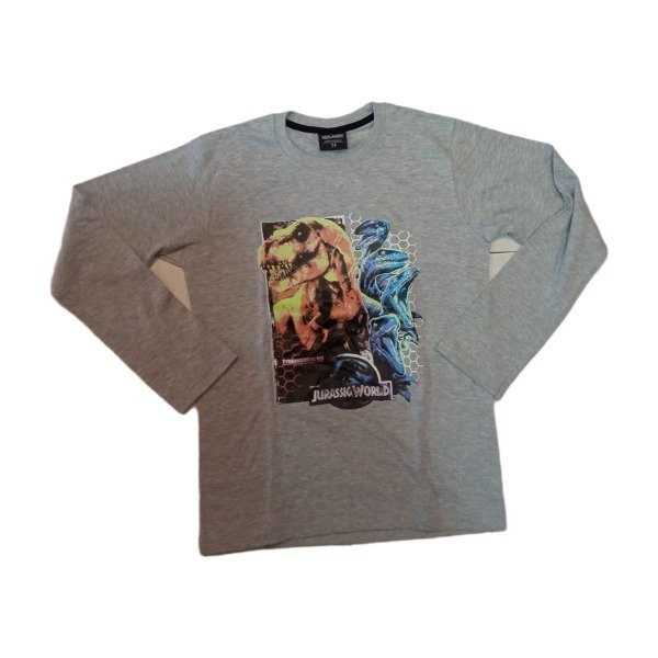 Producto - Remera Manga Larga Jurassic Park / World - Niño Unisex (JURASICREÑML2)