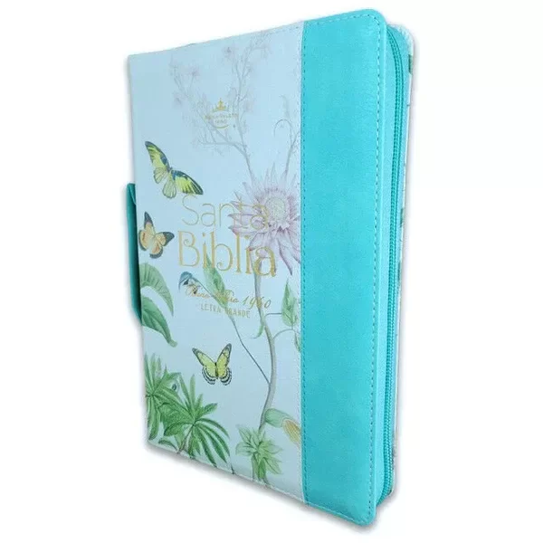 Producto - BIBLIA REINA VALERA 1960 LETRA 12 TURQUESA PRETTY