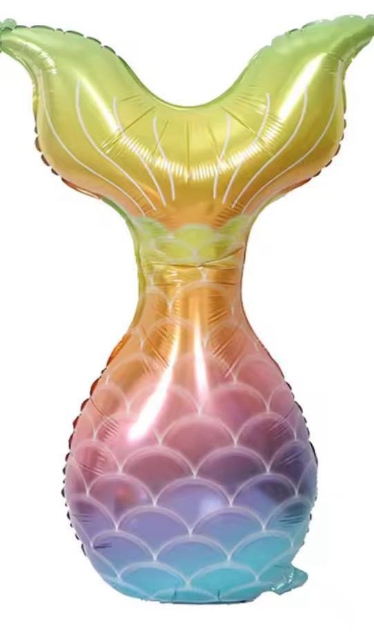 Producto - GLOBO COLA DE SIRENA MULTICOLOR 85 CM