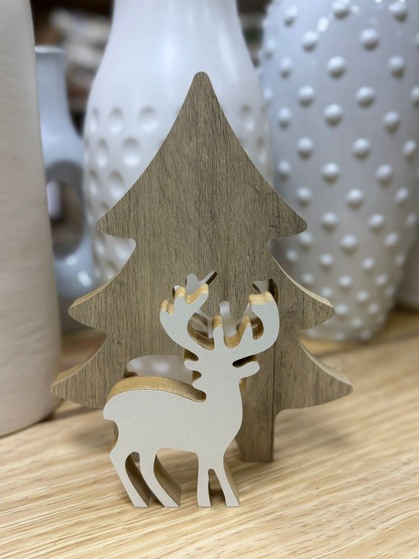 Producto - CORPOREO DOS PIEZAS PINO RENO MADERA / BLANCO