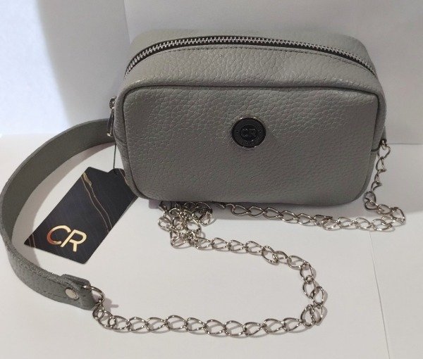 Producto - Bandolera Chica Bifaz Gris