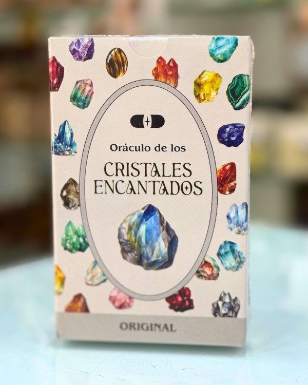 Producto - Oraculo de los cristales encantados. Capsula Dorada.