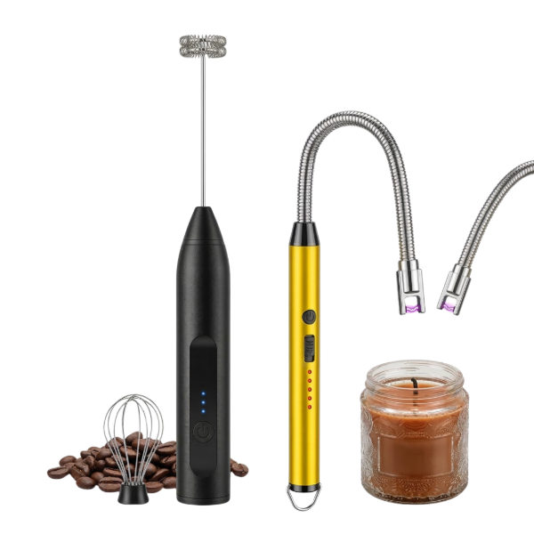 Producto - Combo Mini Batidora Portatil + Encendedor Chispero USB-C