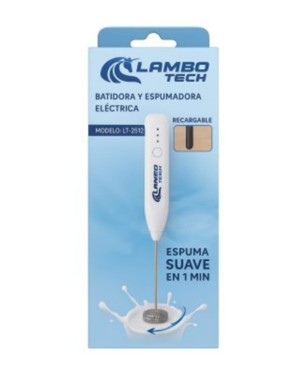Producto - Batidor Espumador Electrico Recargable Color Surtido