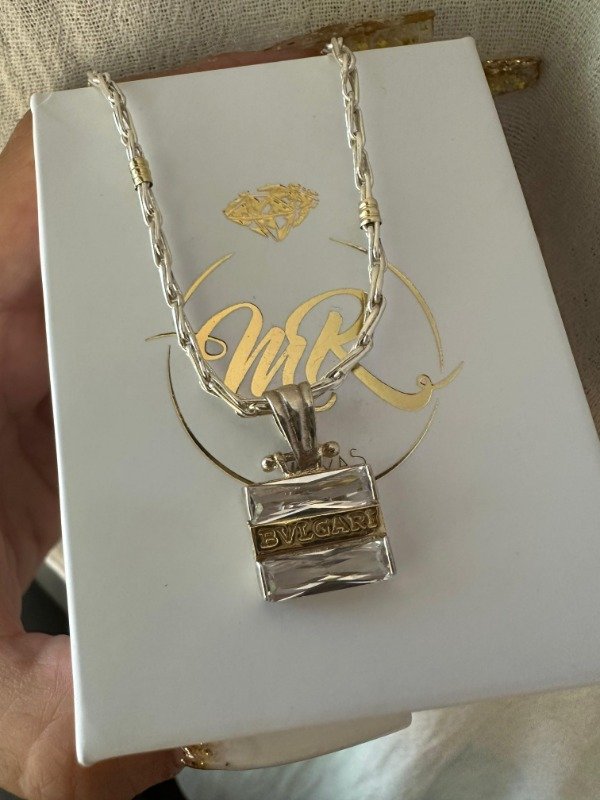 Producto - Cadena y dije doble piedra
