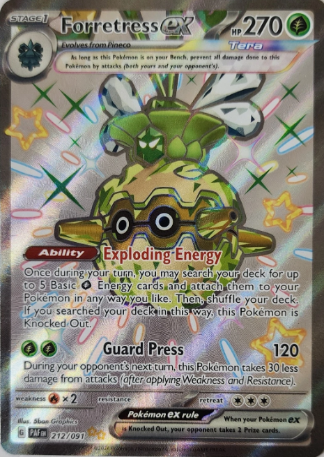 Producto - Forretress ex - 212/091 - Paldean Fates - Holo