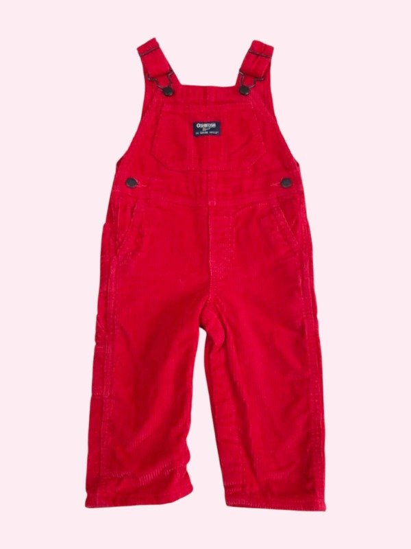 Producto - Jardinero corderoy rojo estilo carho Oshkosh 12/18 meses