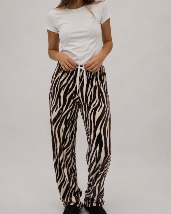 Producto - Pant pijama polar soft- cebra