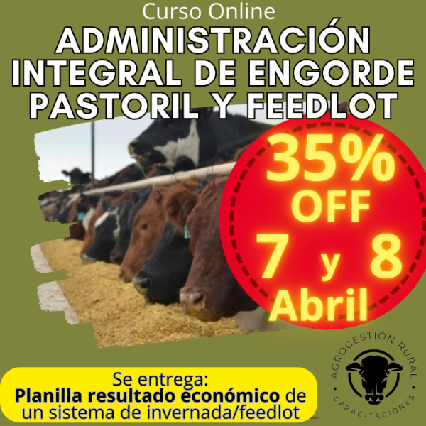 Producto - Curso Online: Administración Integral de Engorde Pastoril y Feedlot