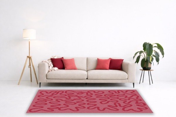 Producto - Alfombra tufting personalizable ONDAS estilo moderno a medida