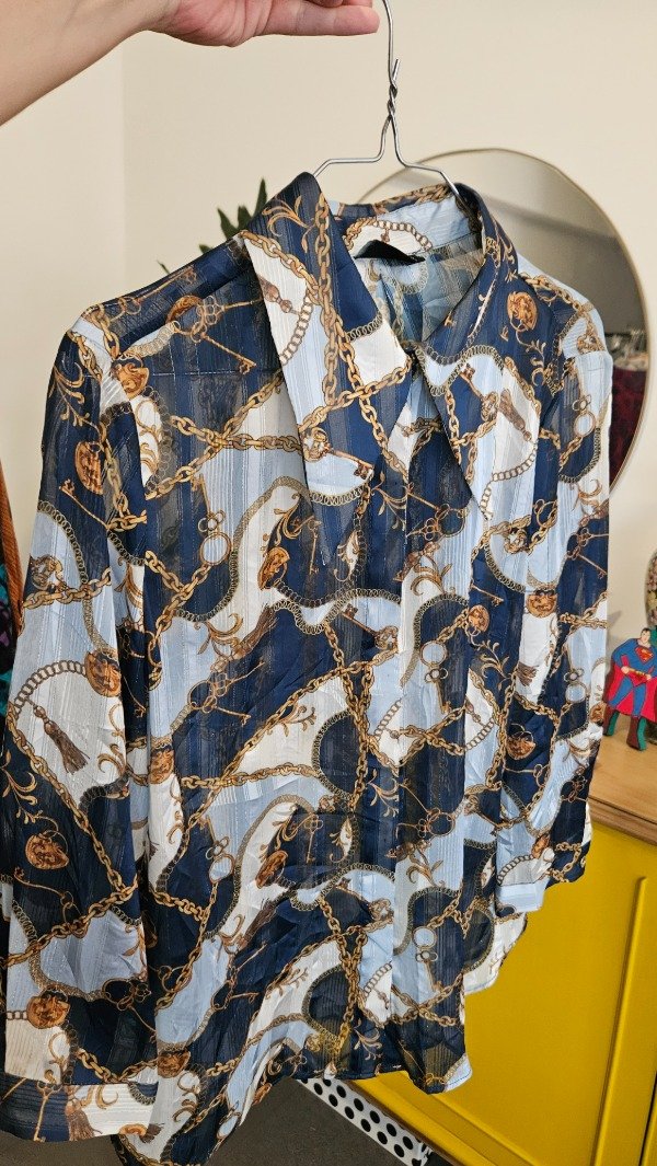 Camisa Cadenas Azul.