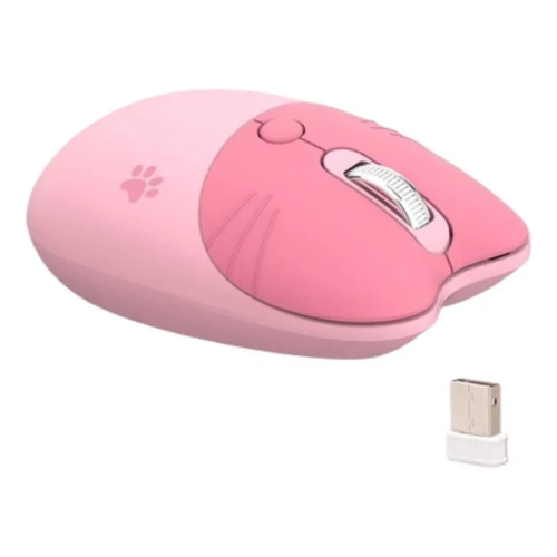 Producto - Ratón Inalámbrico Para Juegos M3 Con Diseño De Orejas De Gat Color Coupled Pink