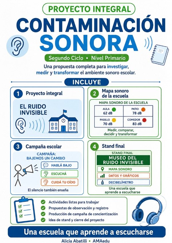 Producto - Proyectos RUIDO Y CONTAMINACIÓN SONORA (Segundo Ciclo)