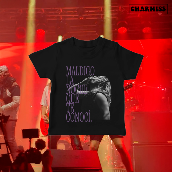 Baby tee Maldigo la noche que te conoci — imagen 2