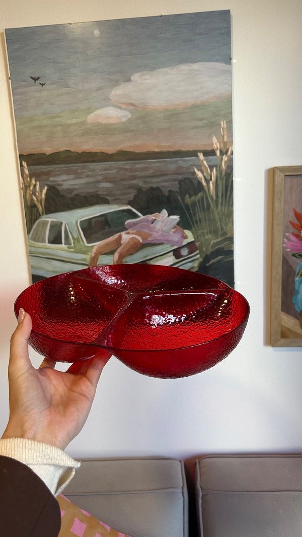 Producto - Copetinero de acrílico rojo