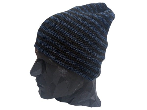 Producto - GORRO Rayado AZUL/NEGRO