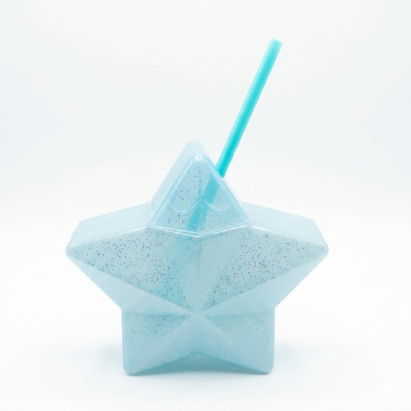 Producto - VASO PLASTICO CON SORBETE ESTRELLA