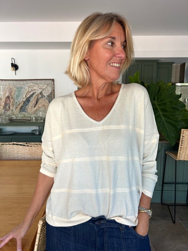 Producto - Sweater lineal brillos