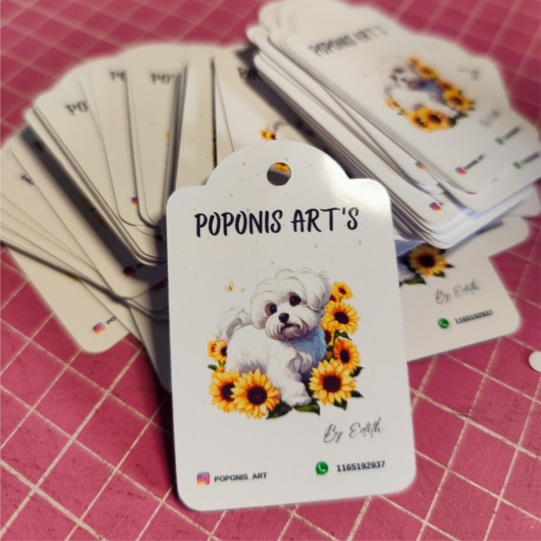 Producto - 100 Tags Personalizados (Corte Clásico / Silueta) - 4