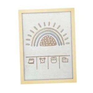 Producto - Cuadro bebé arcoíris personalizable