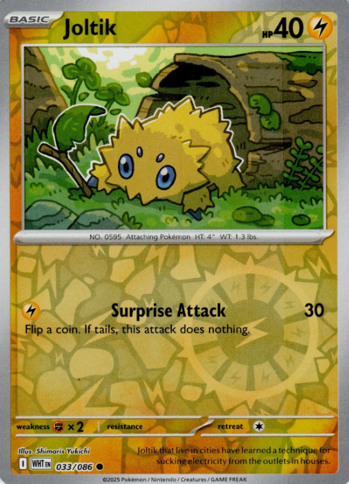 Producto - Joltik - 033/086 - White Flare - Reverse Holo