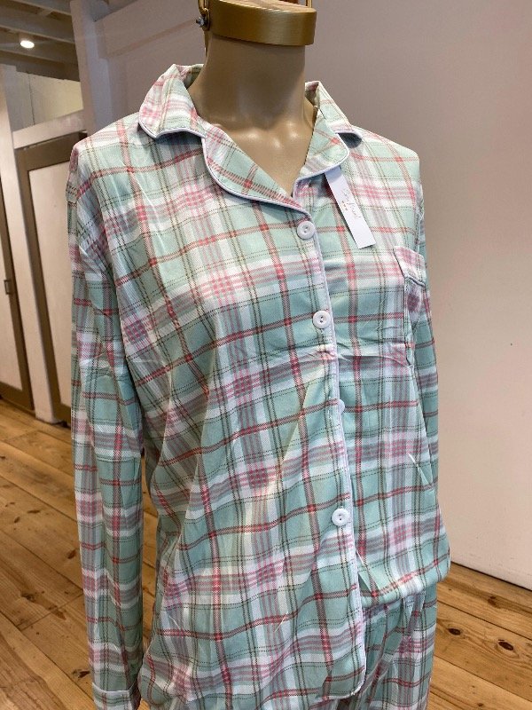 Producto - Pijama cuadrille aqua