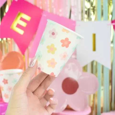 Producto - Vaso de flores margaritas x10un.