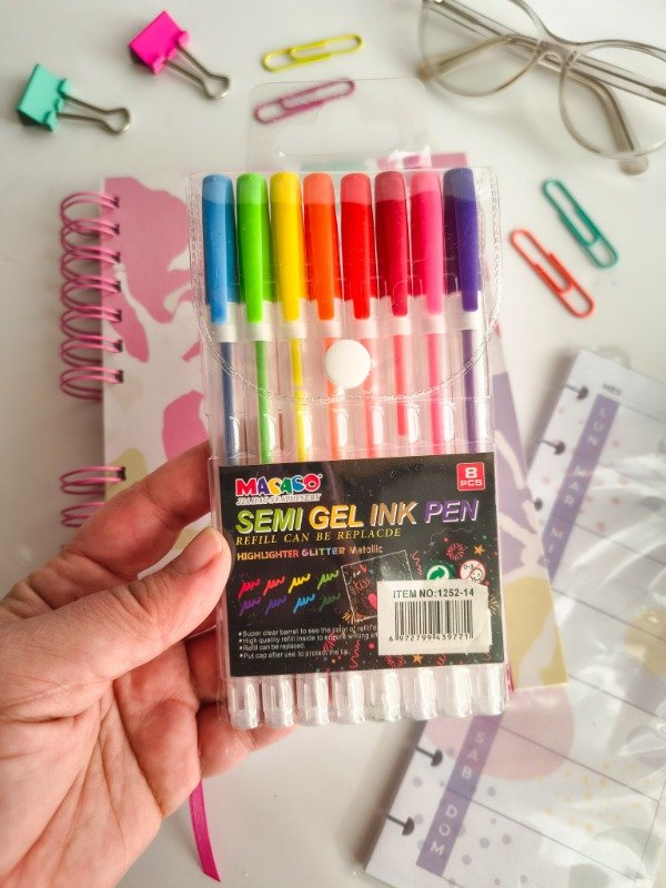Producto - Lapiceras semi gel x 8