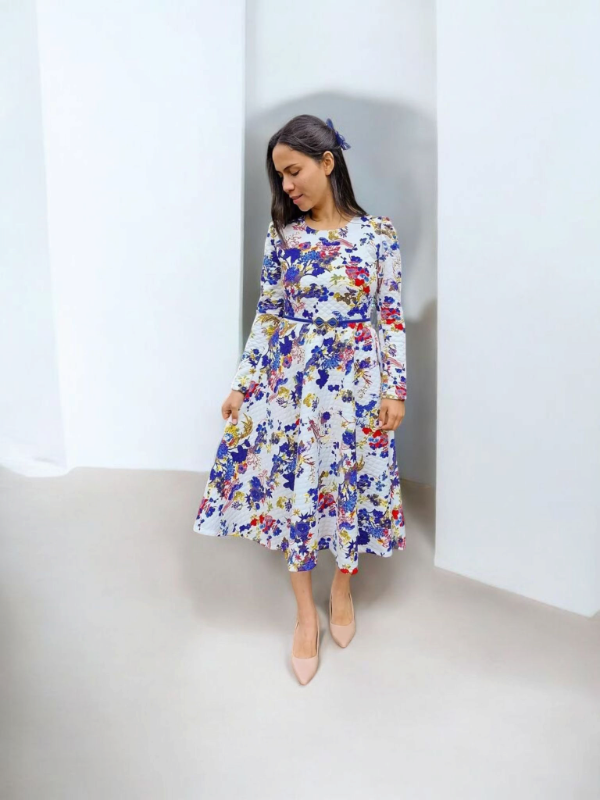 Producto - Vestido manga larga estampado (Art. 122) Talle M
