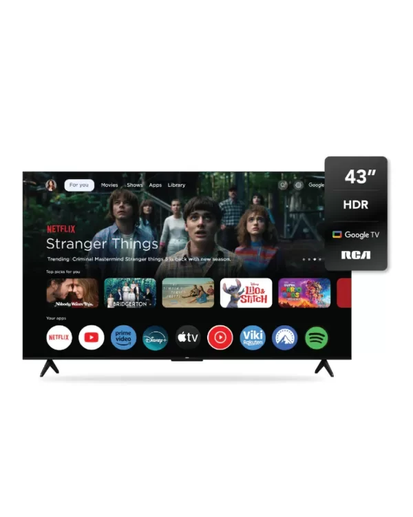 Producto - TV RCA 43" R43GL100 Full HD Google TV Bluetooth - 0