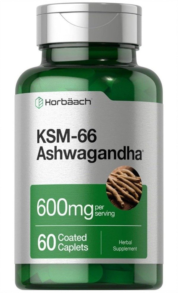 Producto - Horbaach - KSM-66 Ashwagandha 600mg (por porcion) x 60 tabletas recubiertas