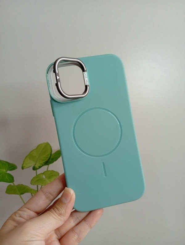 Producto - Funda silicon con magsafe cubre cámara soporte