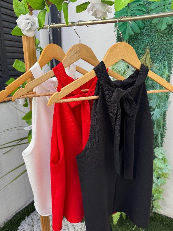 Producto - Blusa gasa moño cuello