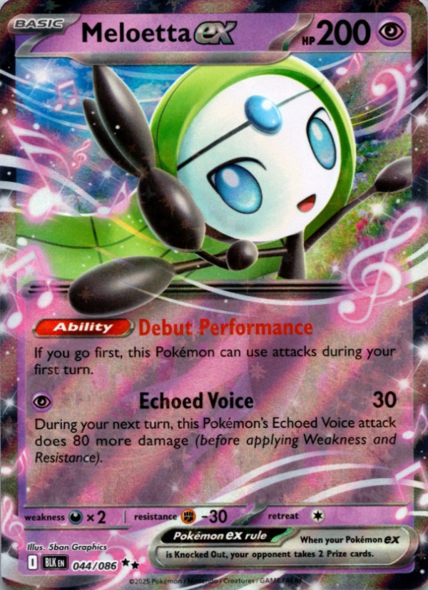 Producto - Meloetta ex 044/086 - Black Bolt