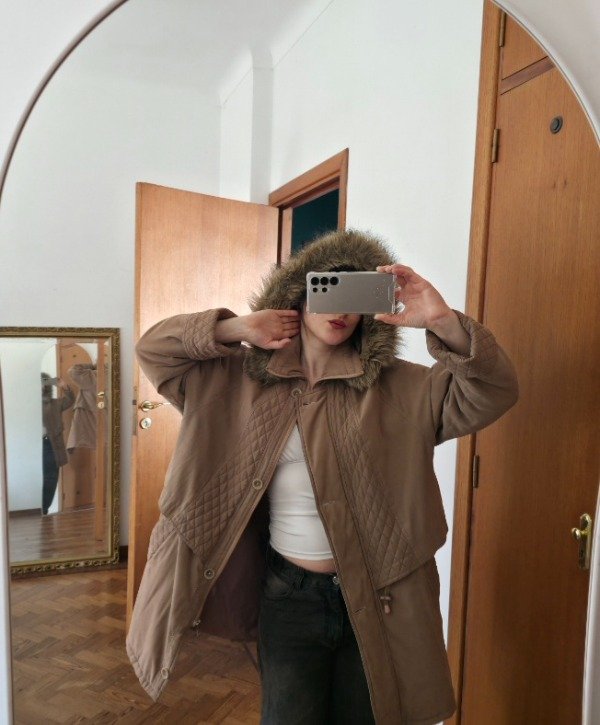Campera peluchín marrón — imagen 14