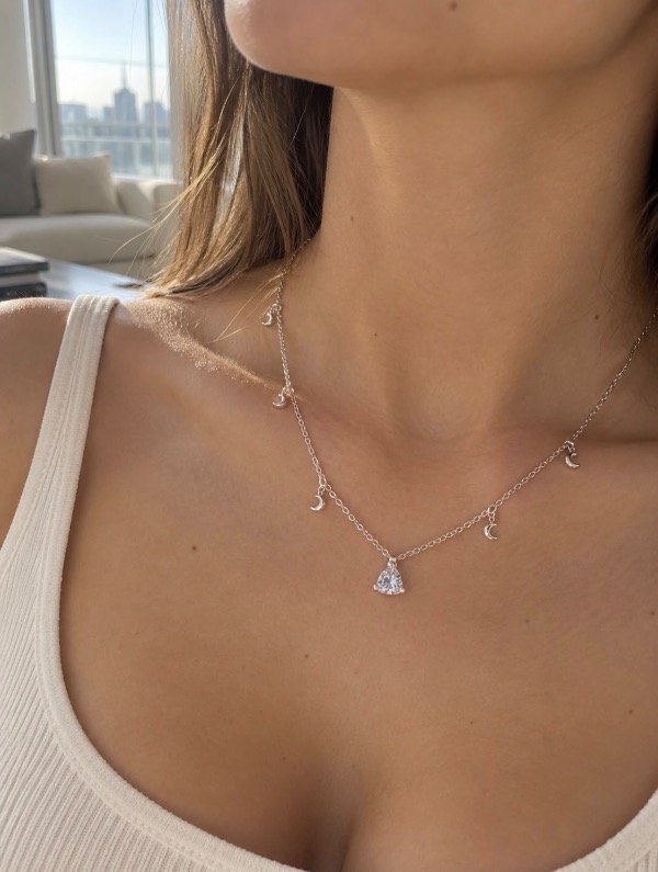 Producto - Collar Ofelia acero blanco